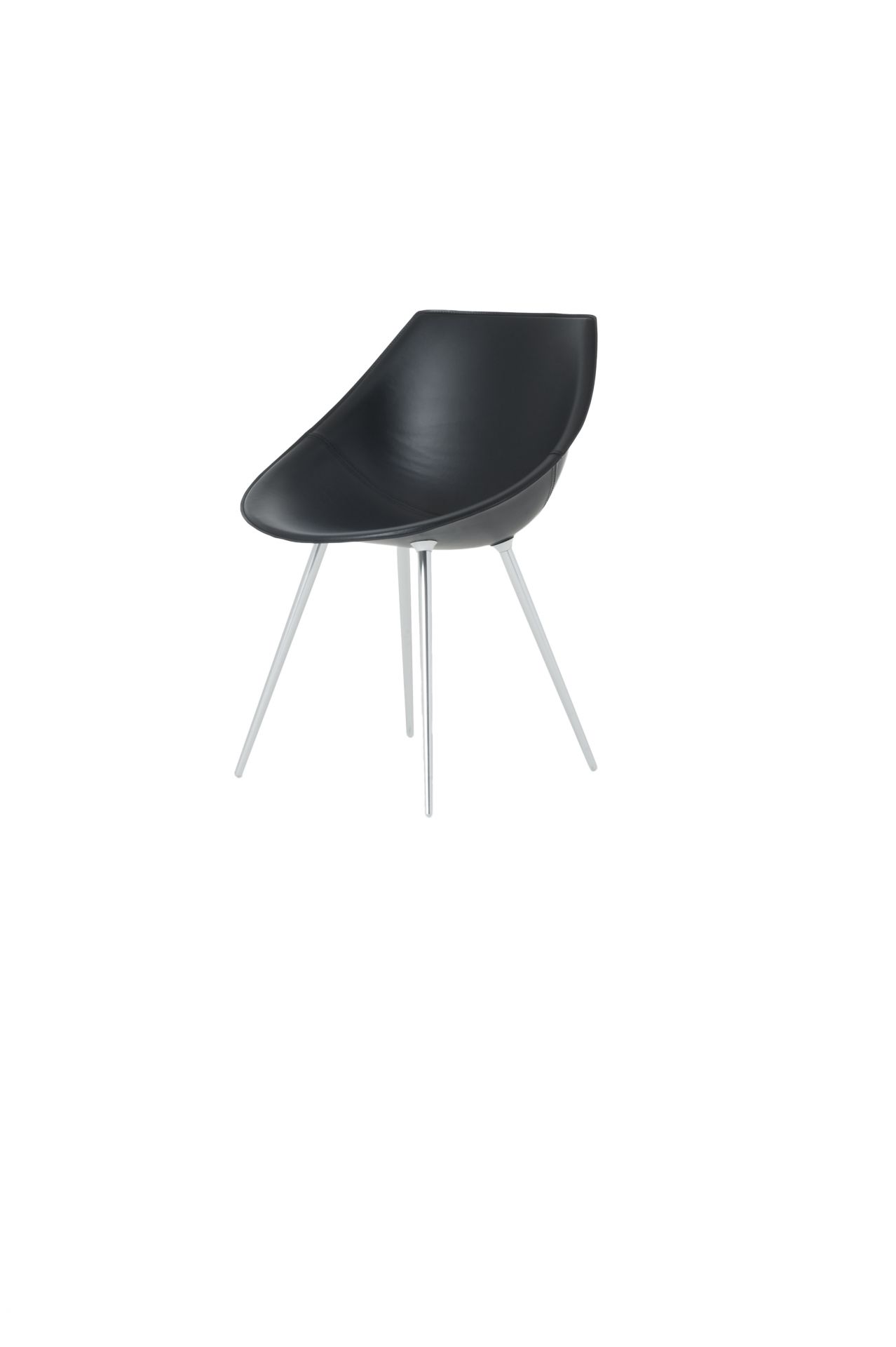 LAGO Chair with Armrests (Leather legs) Driade